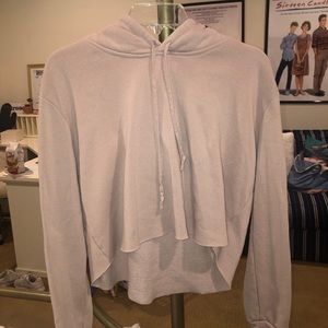 Brandy Melville Cropped Pink Hoodie